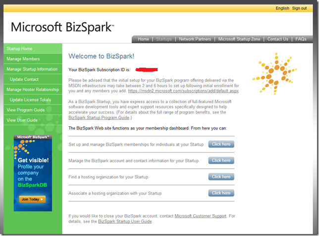 BillS IIS Blog - Start-up your Web business with Microsoft BizSpark