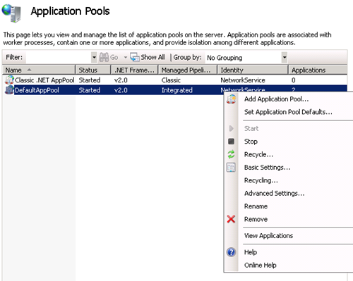 View Applications