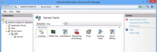 IIS Manager - server farm